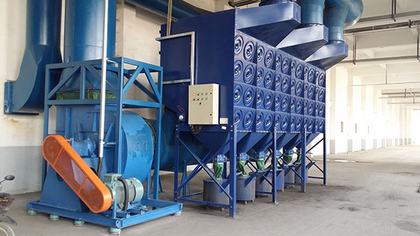 武船喷砂房中央除尘系统