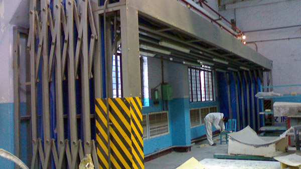 技术装备公司活动棚玻璃钢打磨